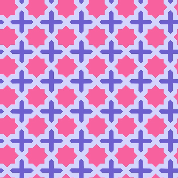 Seamless islamic geometric intricate pattern vector