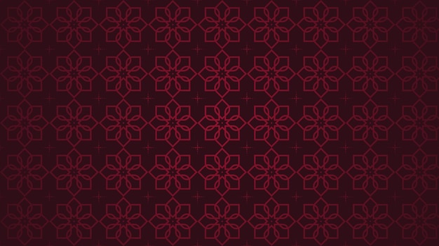 Seamless Islamic Red Pattern Background