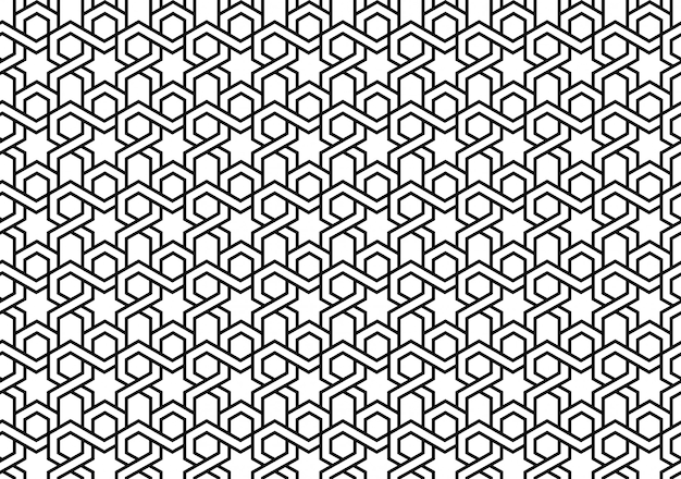 Seamless islamic tile geometric pattern