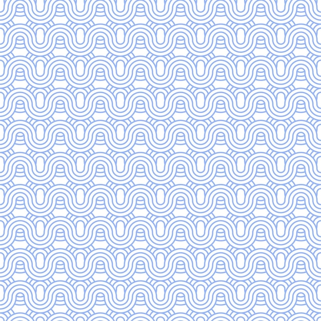 Seamless japanese wave pattern background