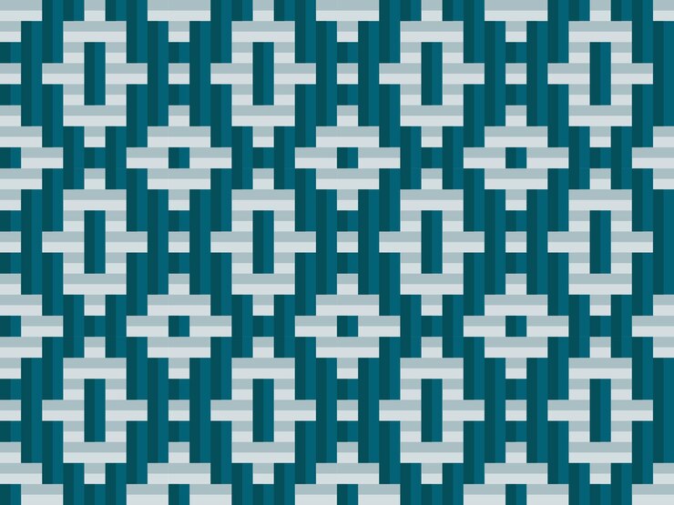 Vector seamless javanese traditional woven pattern called anyaman