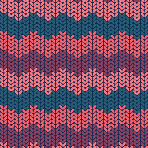 Seamless knit pattern. Knitted texture.