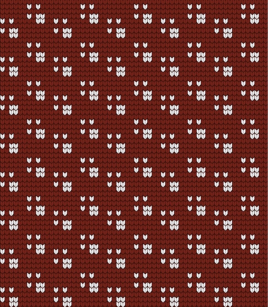 Seamless knitted pattern with cat paws