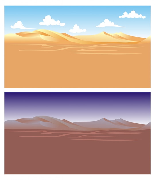 Seamless landscape separated layers for parallax effect