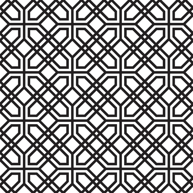 Seamless lattice pattern background in arabic style Arabesque Good idea for metallic gratings with laser cutting Vector illustration
