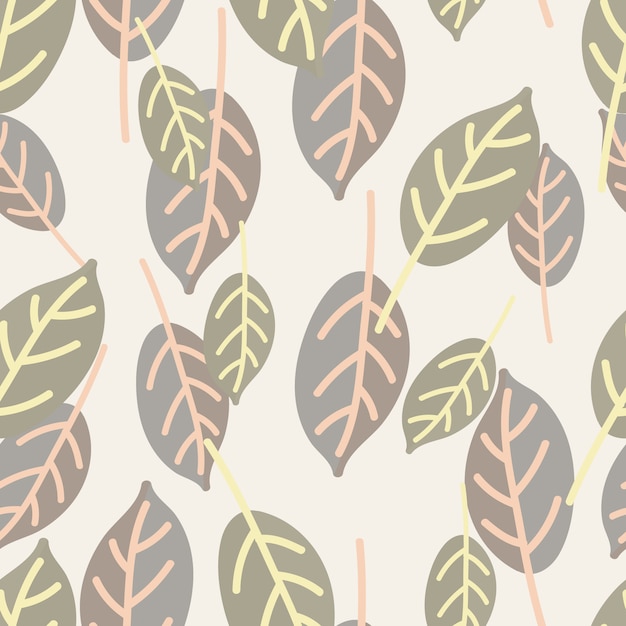 Seamless leaf pattern