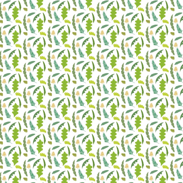 Seamless leaf pattern