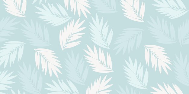 Seamless leaf patterned background