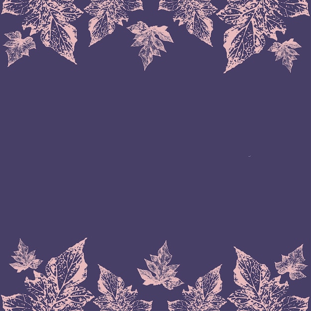 Seamless leaves hand drawn background texture