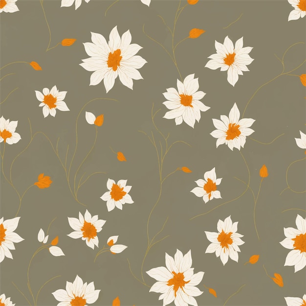 seamless leaves pattern background