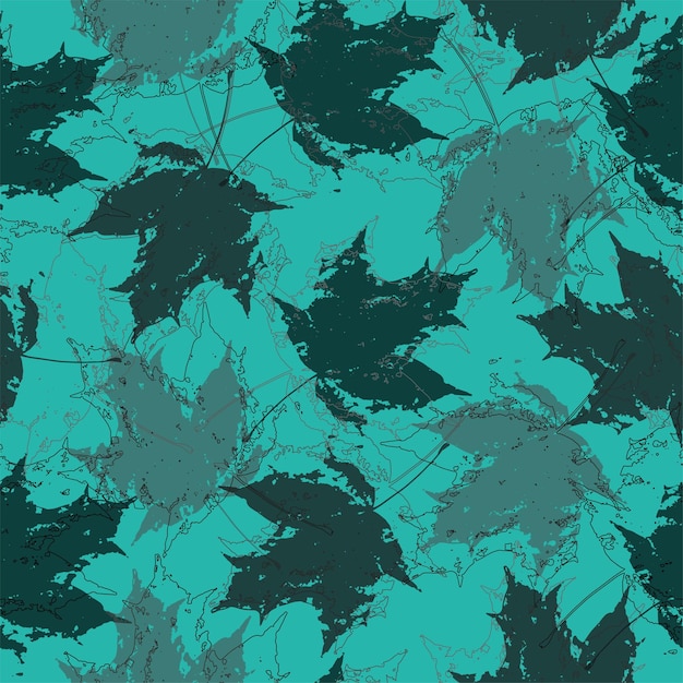 Seamless leaves wallpaper pattern on background