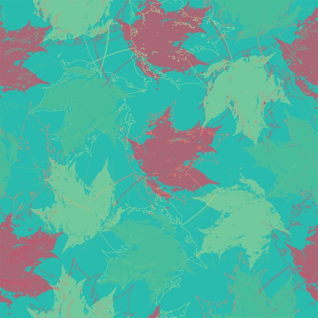 Seamless leaves wallpaper pattern on background