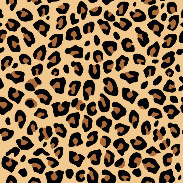 Vector seamless leopard print pattern