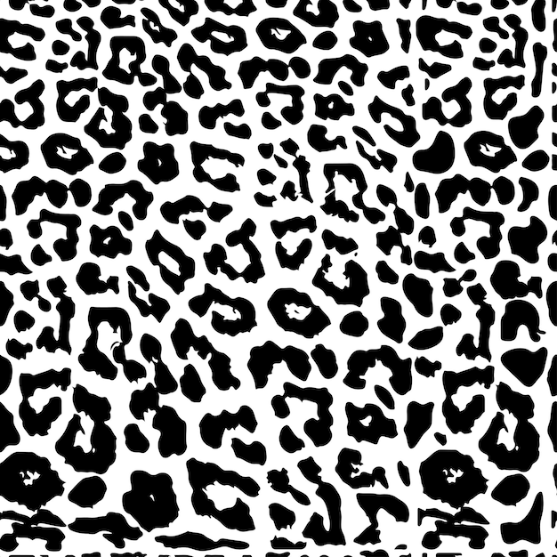 Seamless leopard print Vector pattern texture background