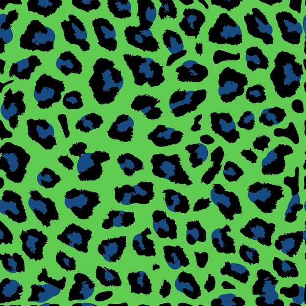 Seamless leopard print Vector pattern texture background
