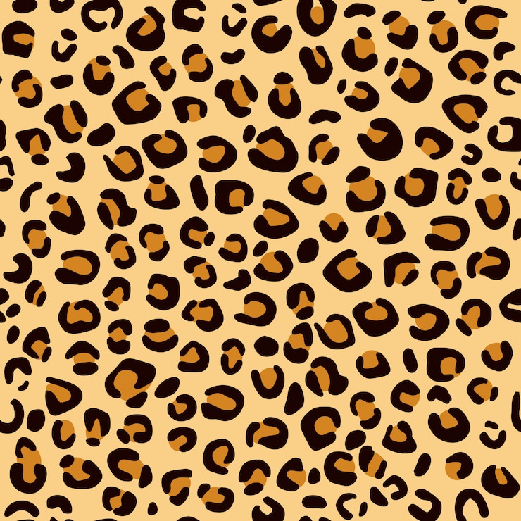 Vector seamless leopard print. 