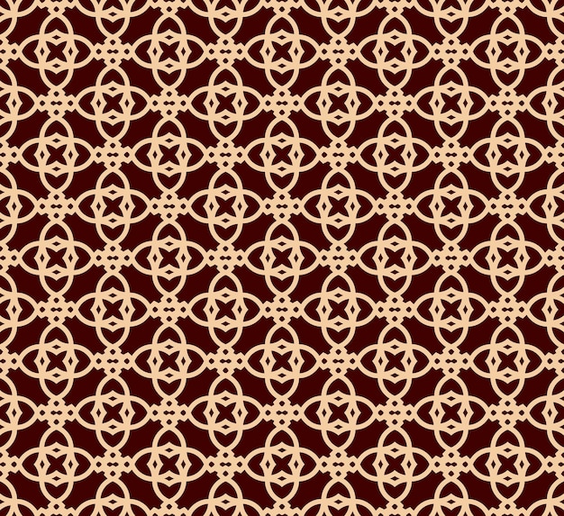 Seamless linear pattern with elegant curved lines and scrolls ornamental wallpaper