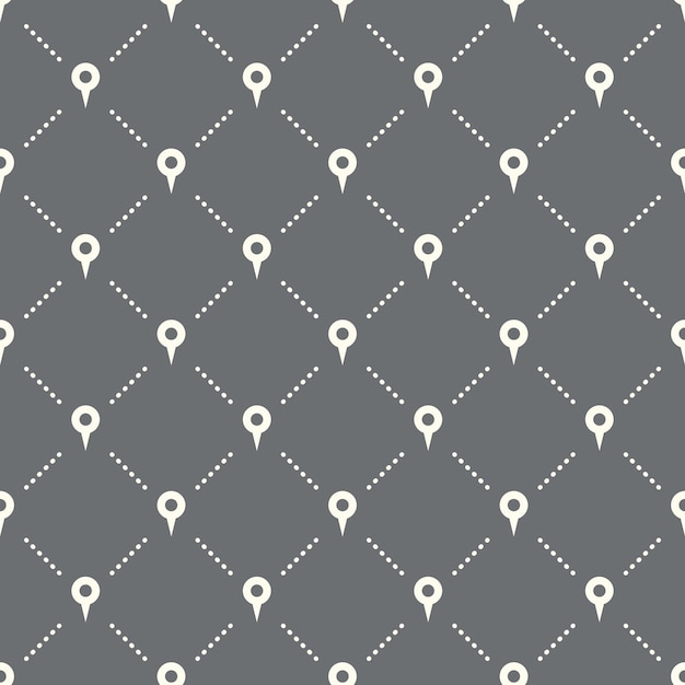 Seamless location pattern on a dark background location icon creative design