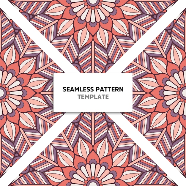 Seamless mandala color pattern