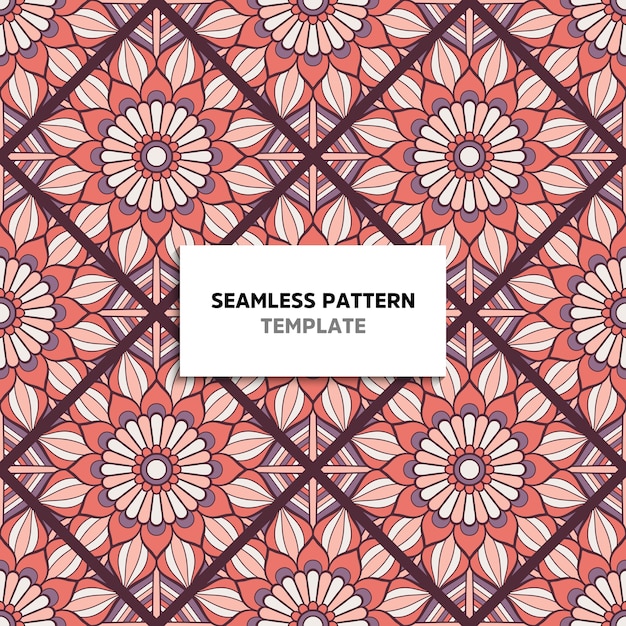 Seamless mandala color pattern