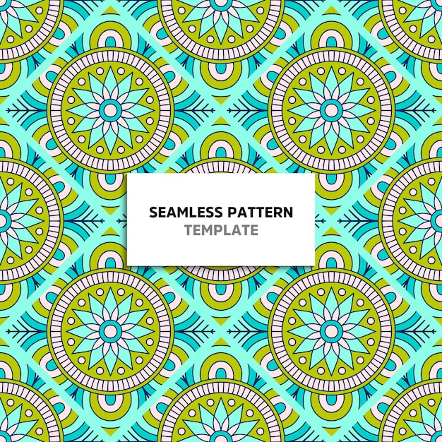 Seamless mandala color pattern