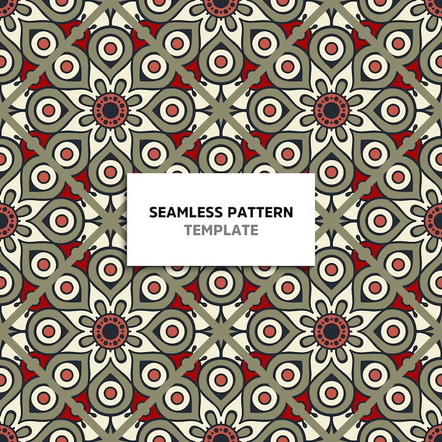 Seamless mandala color pattern