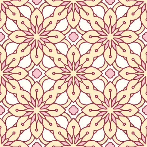 Seamless mandala colorful pattern background