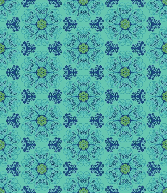 Бесшовный цветок мандалы абстрактный узор для одежды ткань фон обои обертывание бати