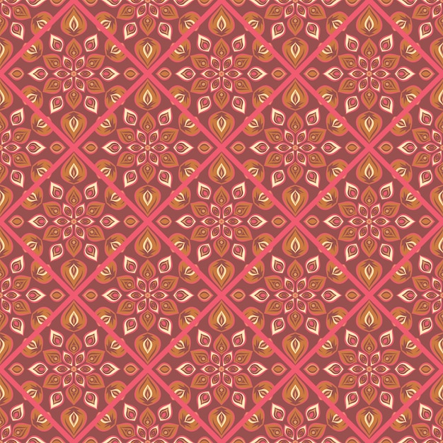 Seamless mandala patern. vintage elements in oriental style.