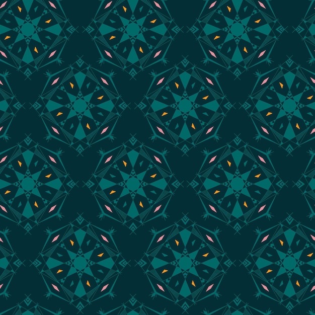 Seamless mandala pattern. Colorful abstract background.