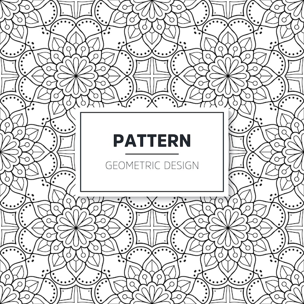 Seamless mandala pattern.