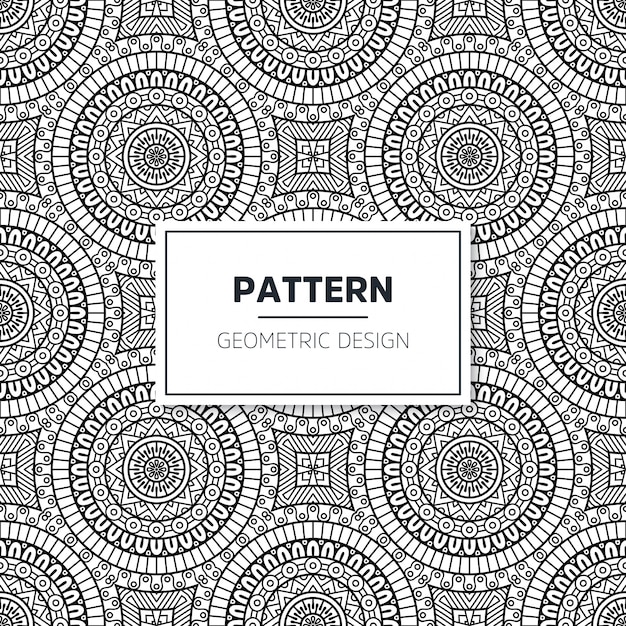 Seamless mandala pattern