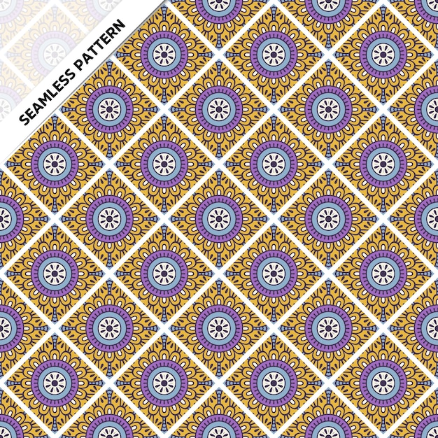 Seamless pattern mandala