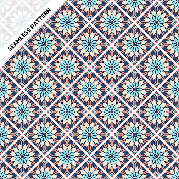 Seamless pattern mandala