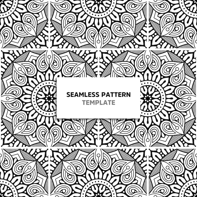 Seamless mandala pattern