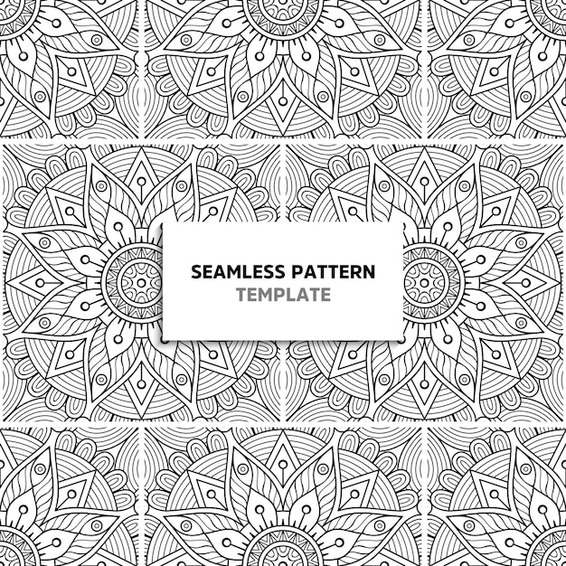 Seamless mandala pattern