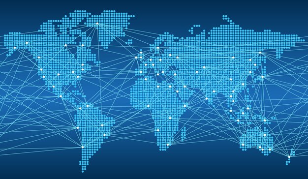 Seamless map of the global network system