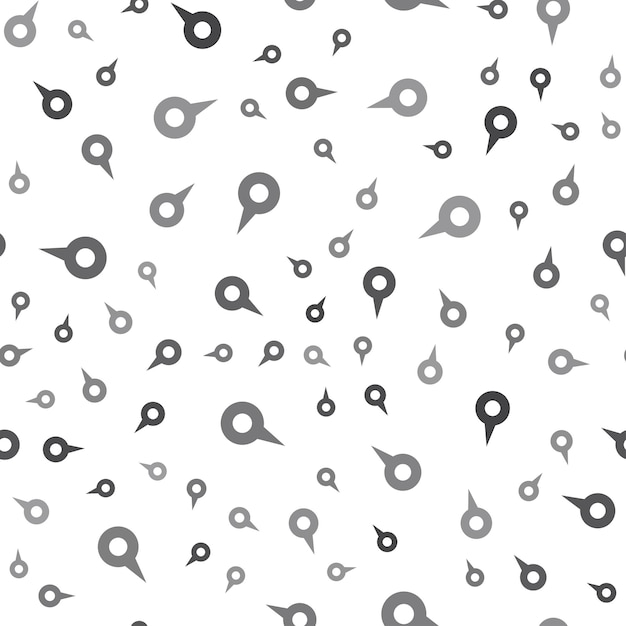 Seamless map pin pattern on a white background. simple map pin icon creative design. Can be used for wallpaper, web page background, textile, print UI/UX