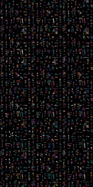 Fondo variopinto di formule matematiche senza giunte