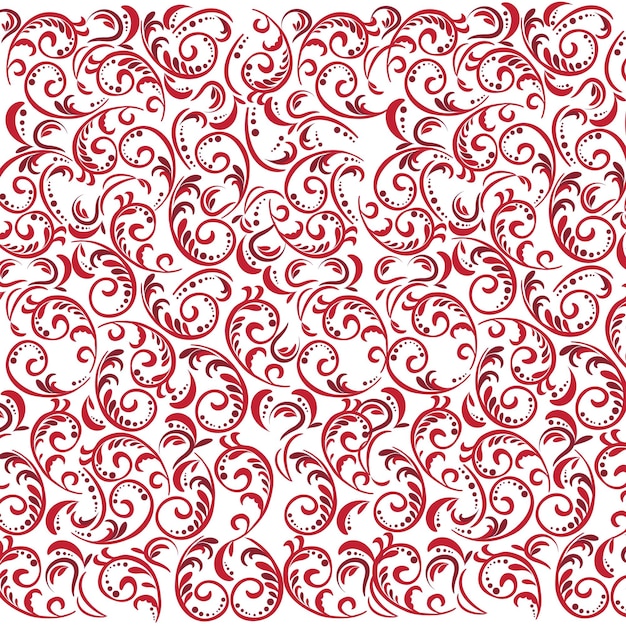 Vector seamless merry christmas holiday elegant scrolls