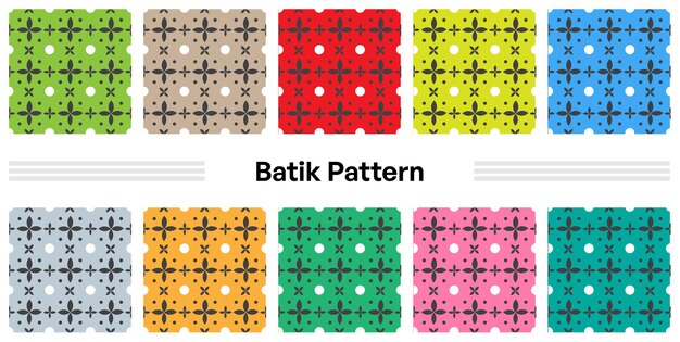 ベクトル 繊維目的のための様々 な色とパターン ベクトルとシームレスなモダンなベース バティック