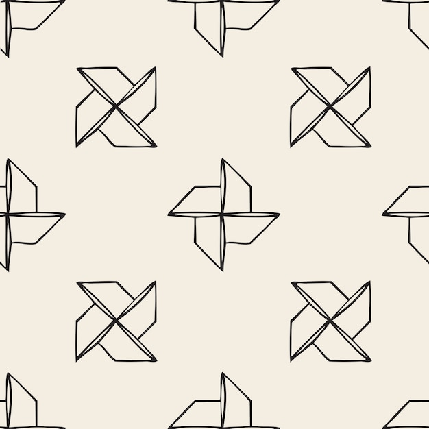 Seamless monochrome turbine pattern background