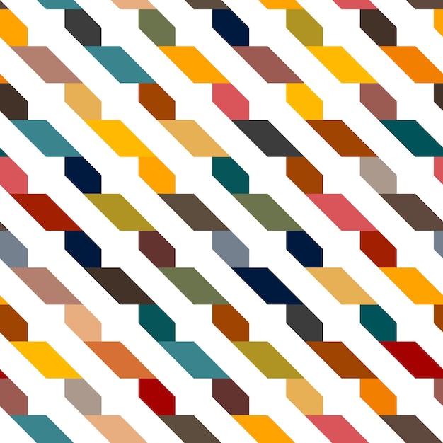 Seamless multicolored geometric pattern