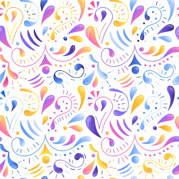 Vector seamless multicolored gradient pattern.