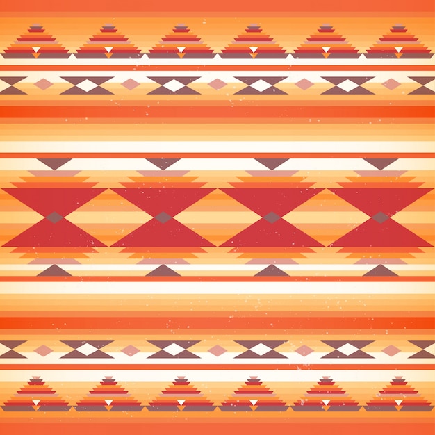 Vector seamless native american pattern.