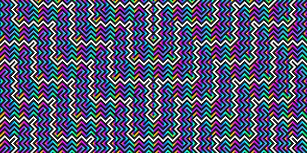 Seamless neon color diogonal zigzag pattern modern vector background