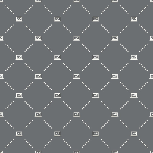 Seamless online business pattern on a dark background. online business icon creative design. Can be used for wallpaper, web page background, textile, print UI/UX