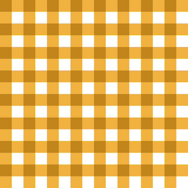 Seamless Orange Gingham Pattern