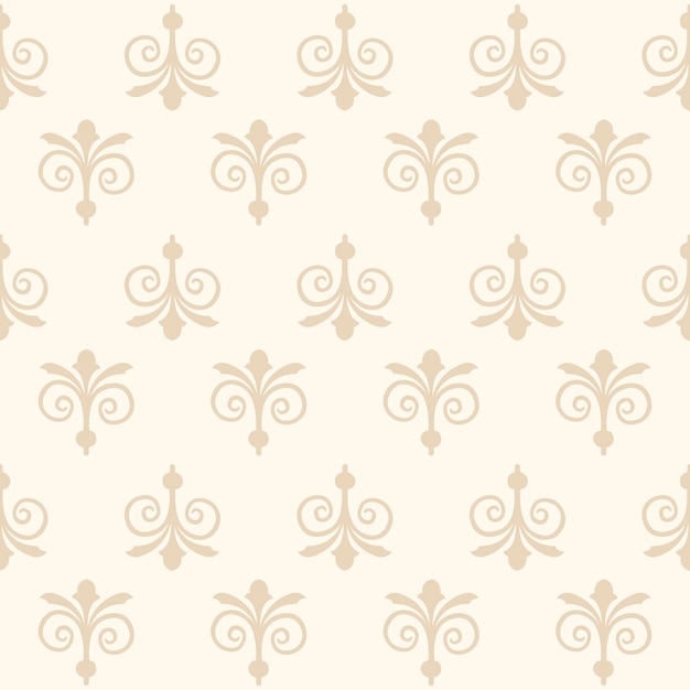 seamless ornamental arabesque pattern vector wallpaper