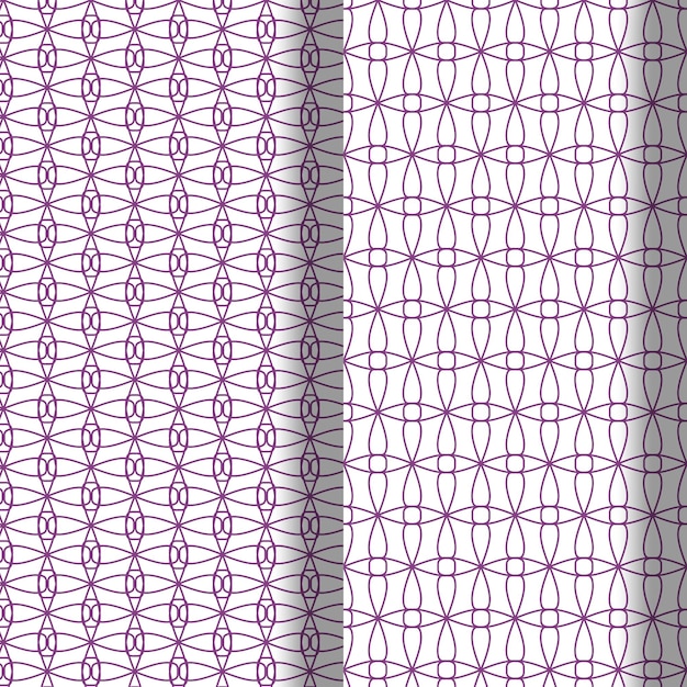 Seamless ornamental vector patterns background